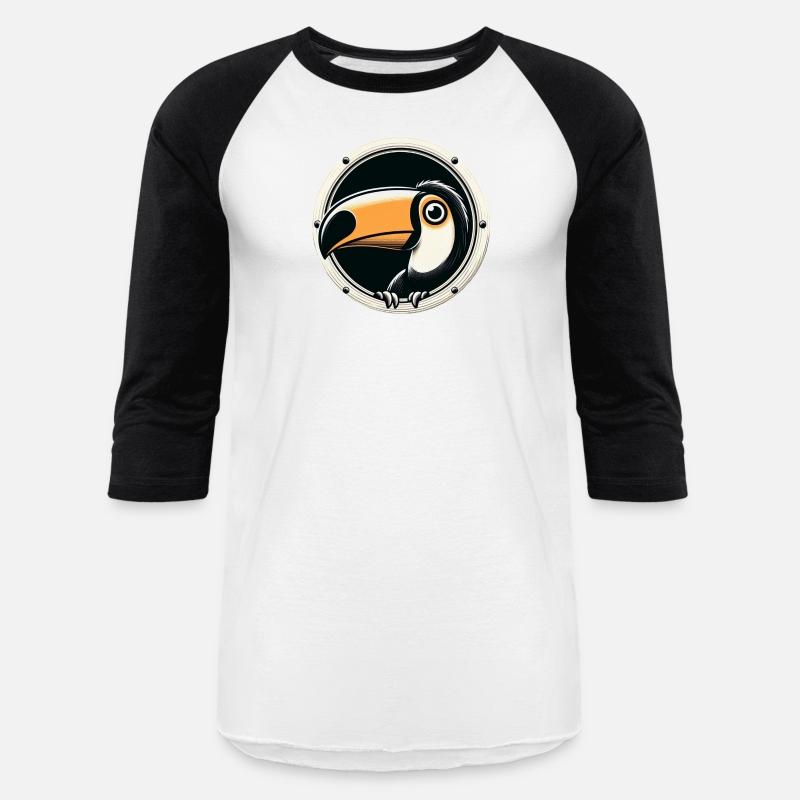 Toucan looking through porthole