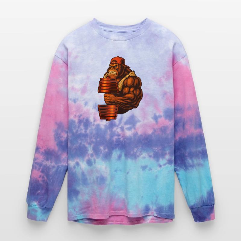 Tough Gorilla with Stack of Blocks