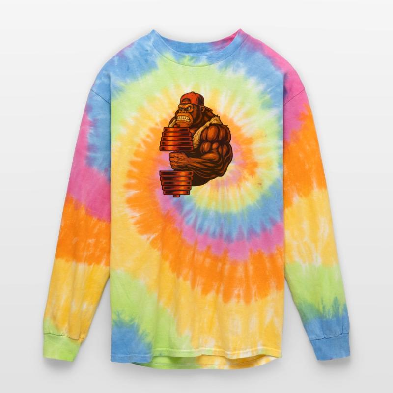 Tough Gorilla with Stack of Blocks