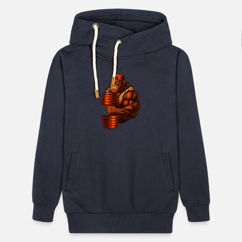 Tough Gorilla with Stack of Blocks