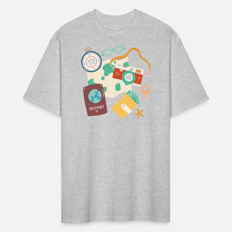 Tourist Holidays Costume Camera Passport Traveling