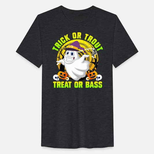 Trick or Trout Halloween Fisherman Creepy