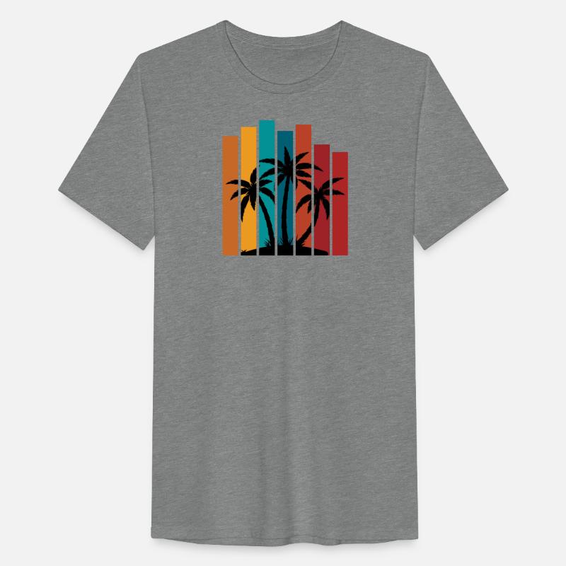 Tropical Sunset Palms Artwork