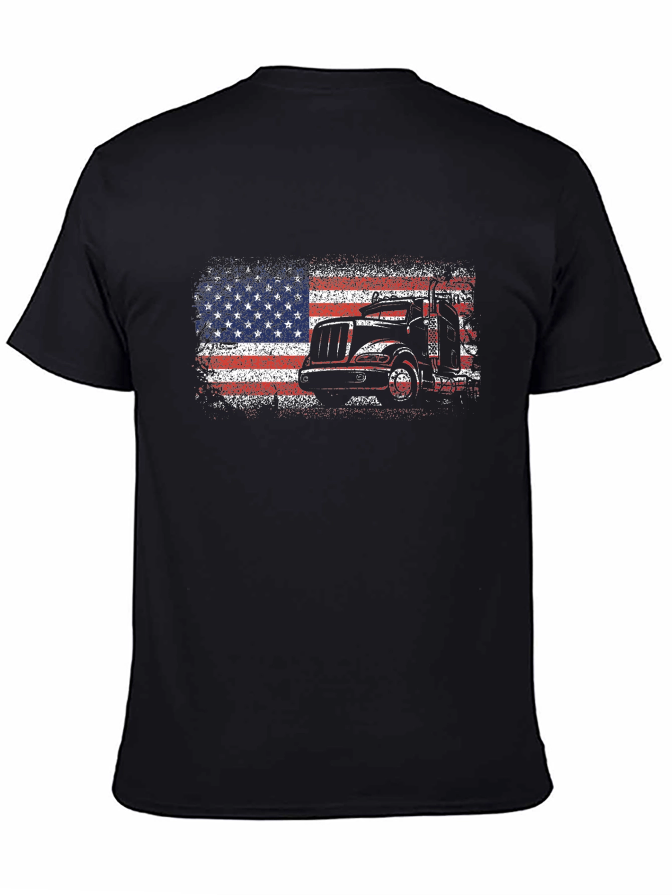 American Flag Trucker T-Shirt