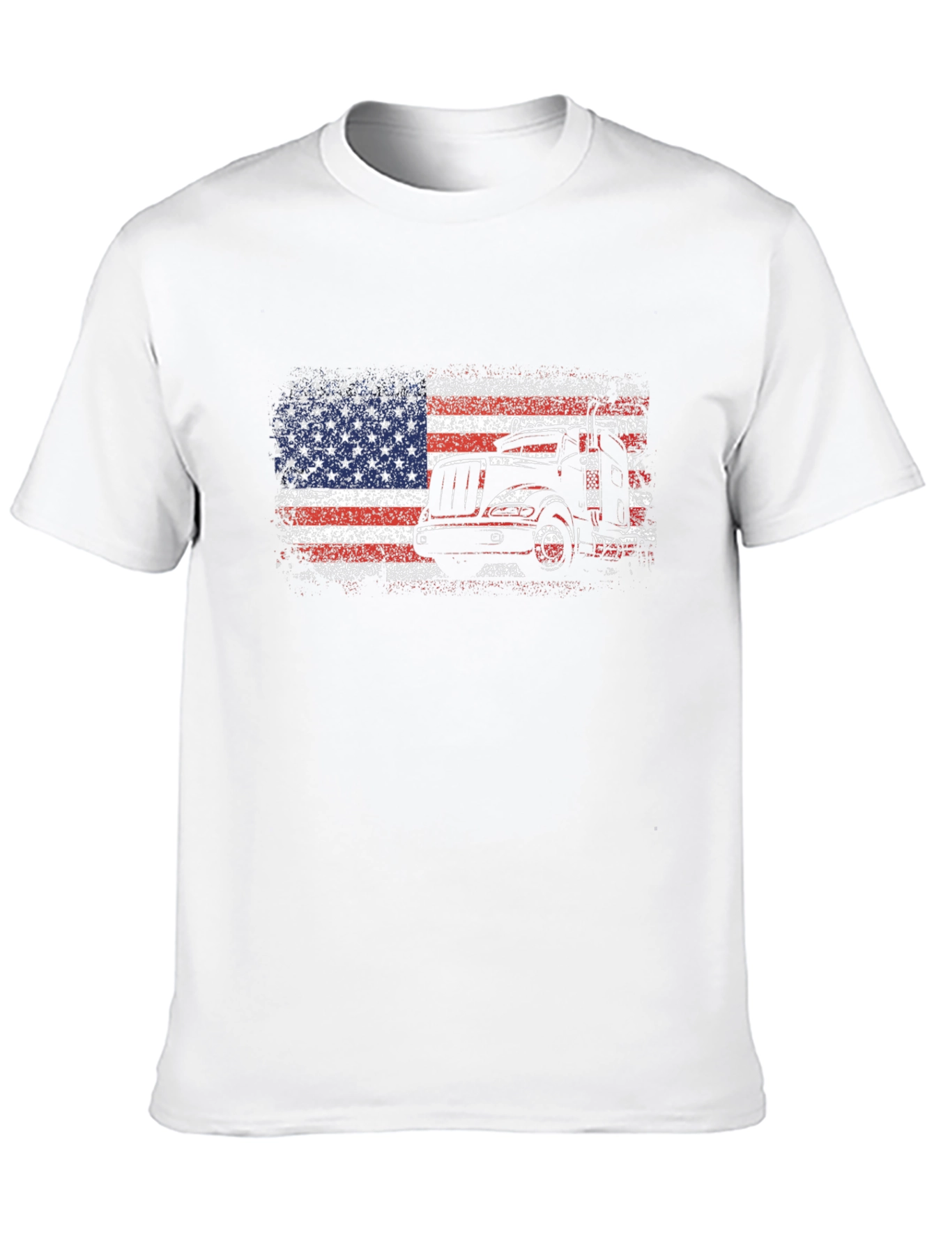 American Flag Trucker T-Shirt