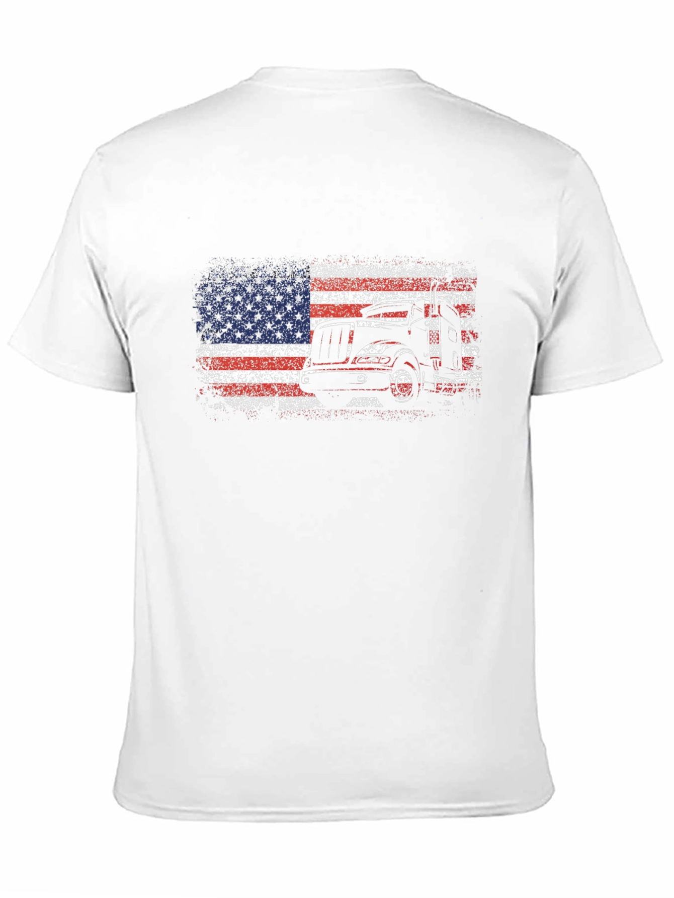 American Flag Trucker T-Shirt