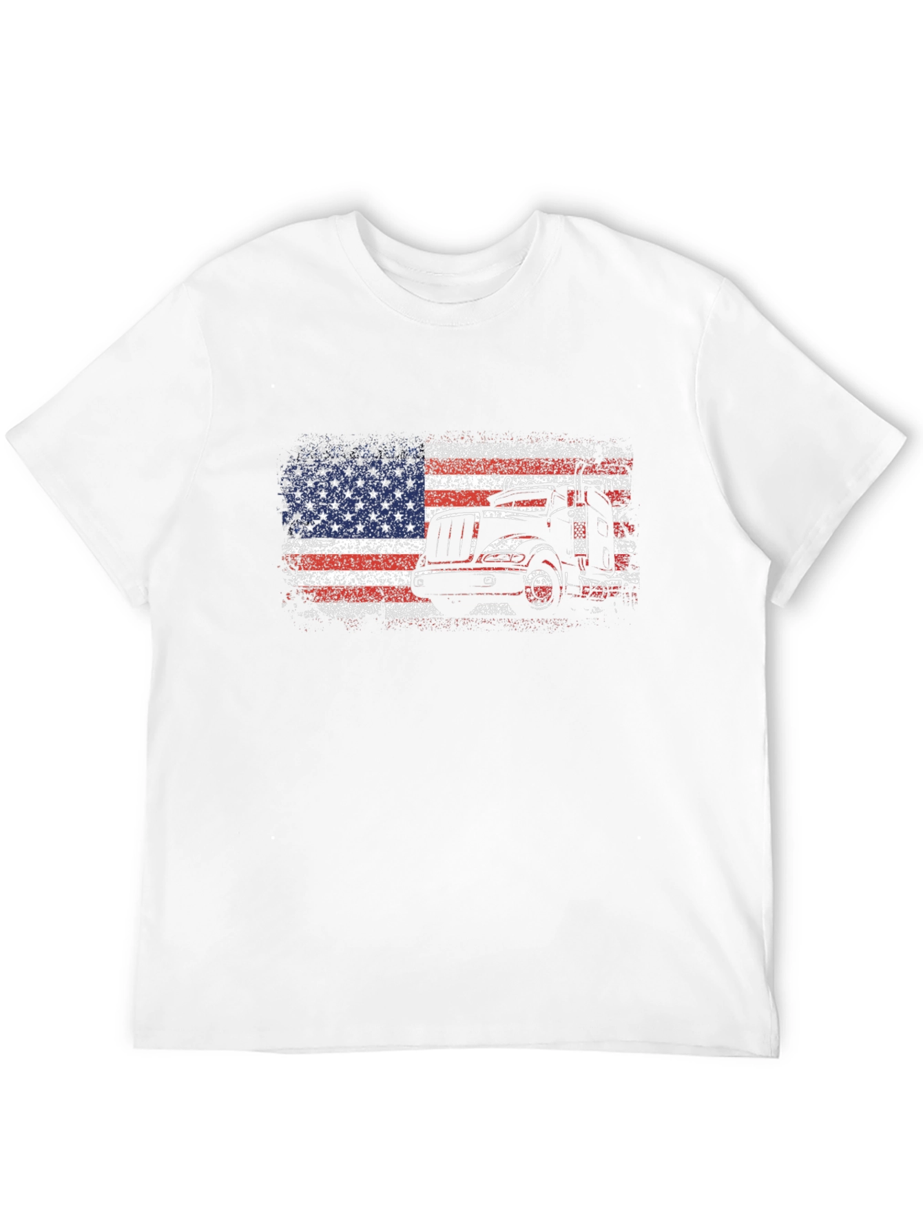 American Flag Trucker T-Shirt