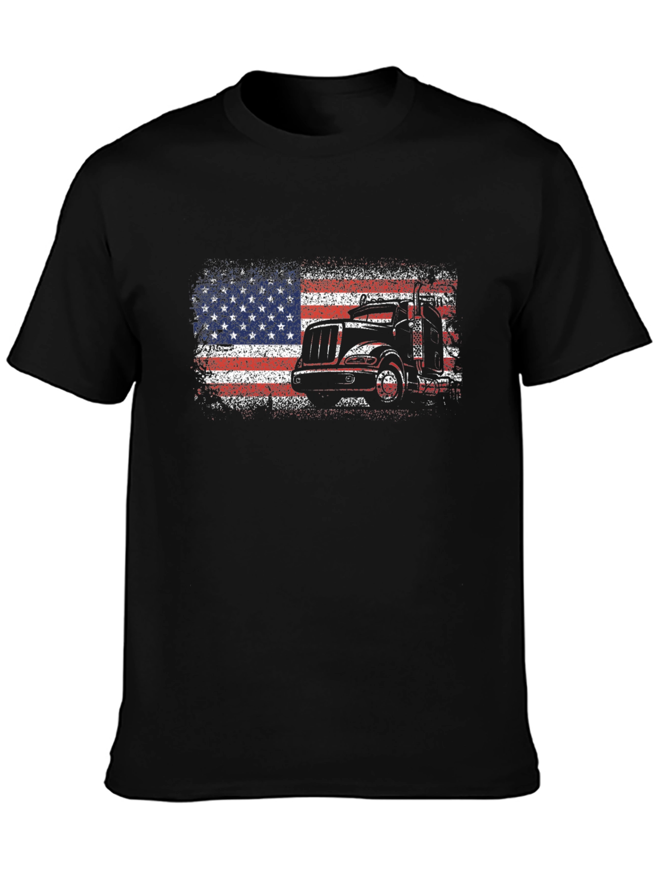 American Flag Trucker T-Shirt