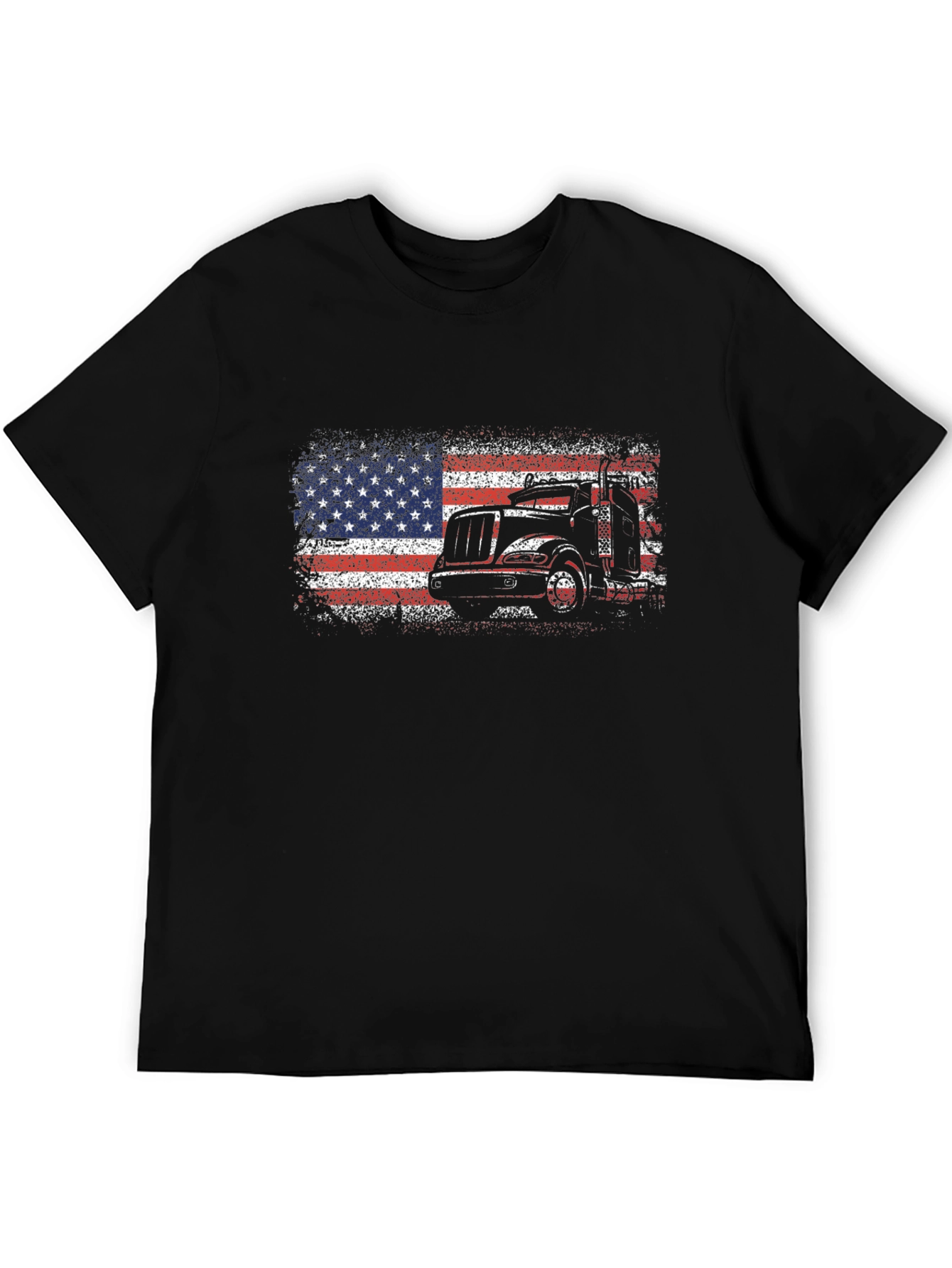 American Flag Trucker T-Shirt