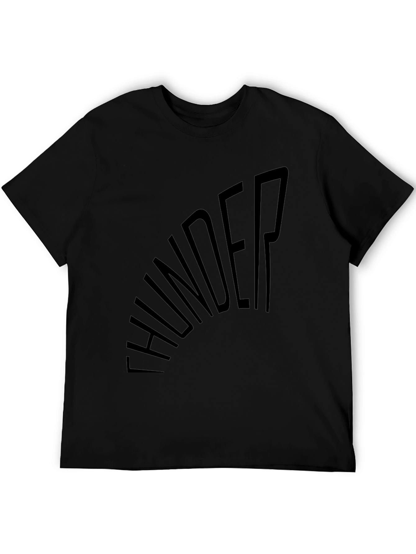 Black Thunder Graphic Tee - Stylish Casual Wear