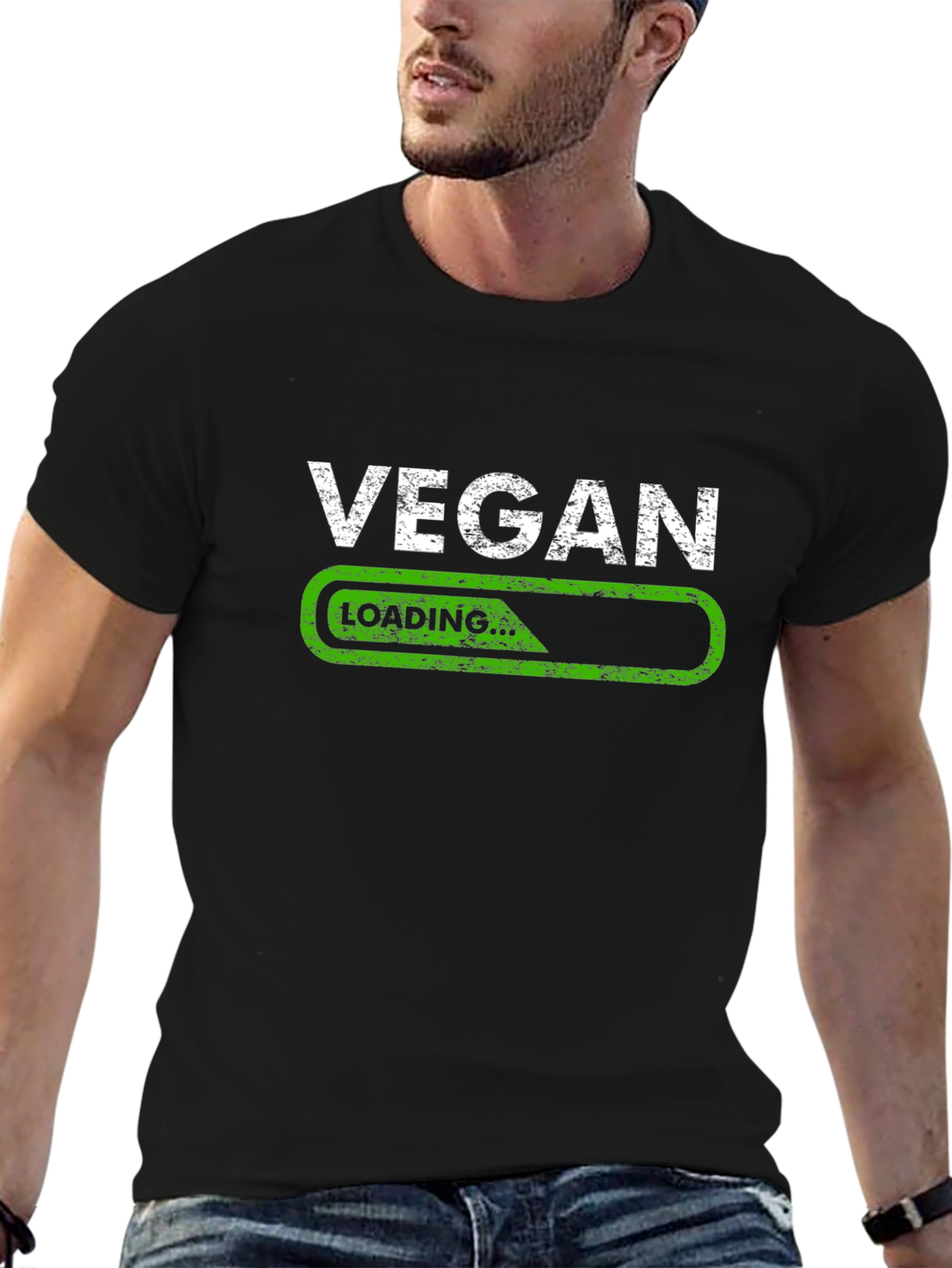 Vegan Loading T-Shirt - Black