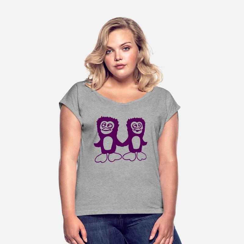 Two Penguins Team 2 Friends Confused Hands Holding