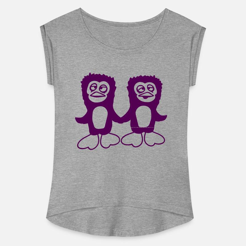 Two Penguins Team 2 Friends Confused Hands Holding