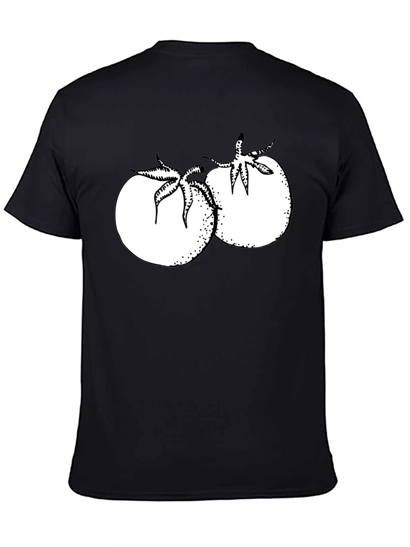 Tomato Graphic T-Shirt - Black Cotton Tee
