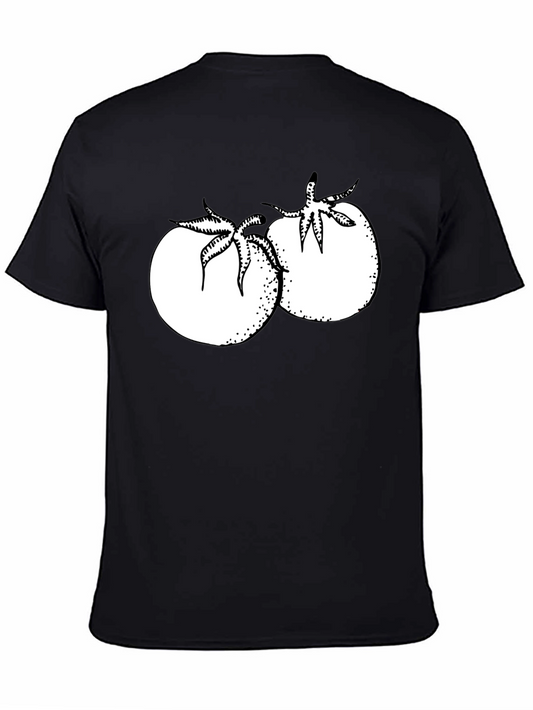 Tomato Graphic T-Shirt - Black Cotton Tee