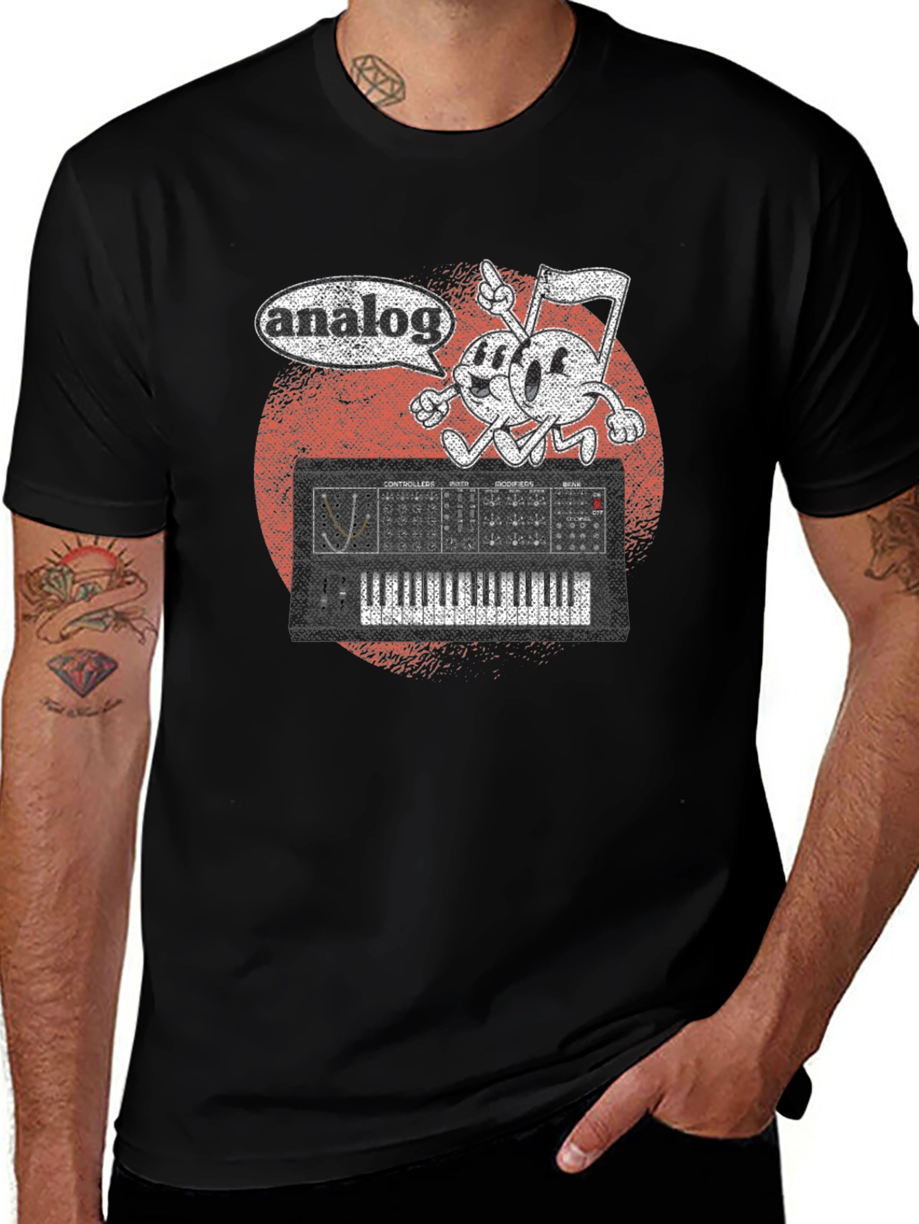 Analog Synthesizer Graphic T-Shirt