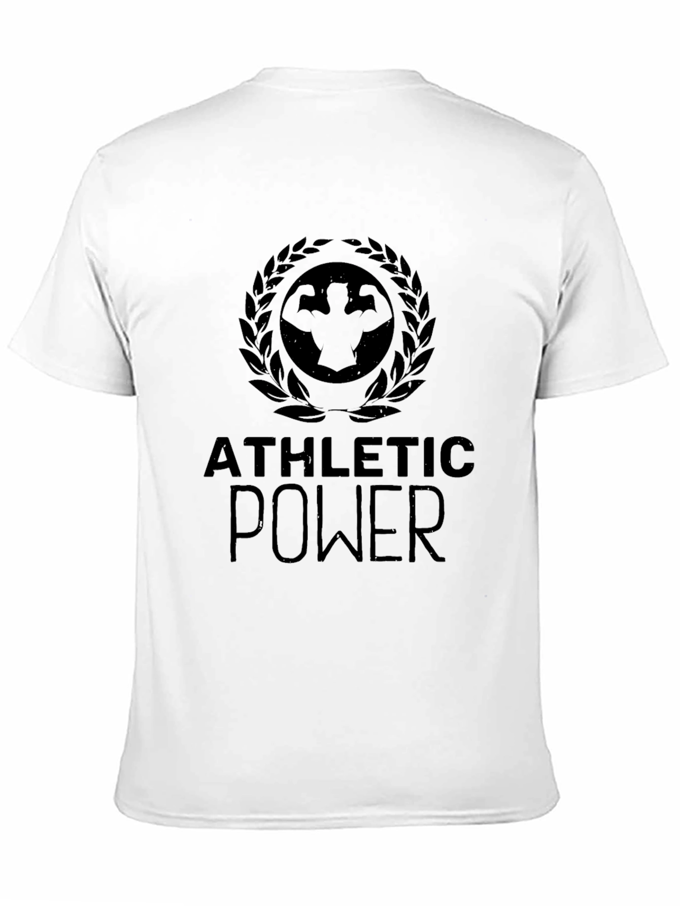 Athletic Power Graphic Tee - Bodybuilder Design