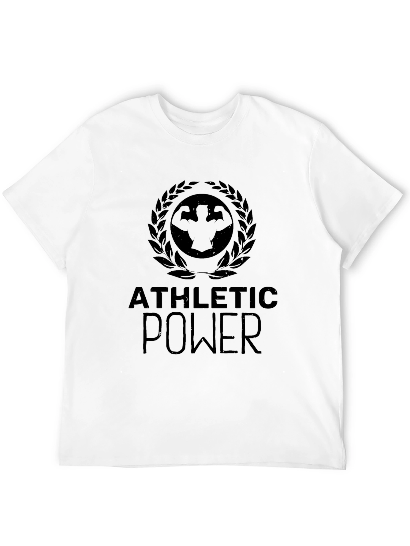 Athletic Power Graphic Tee - Bodybuilder Design