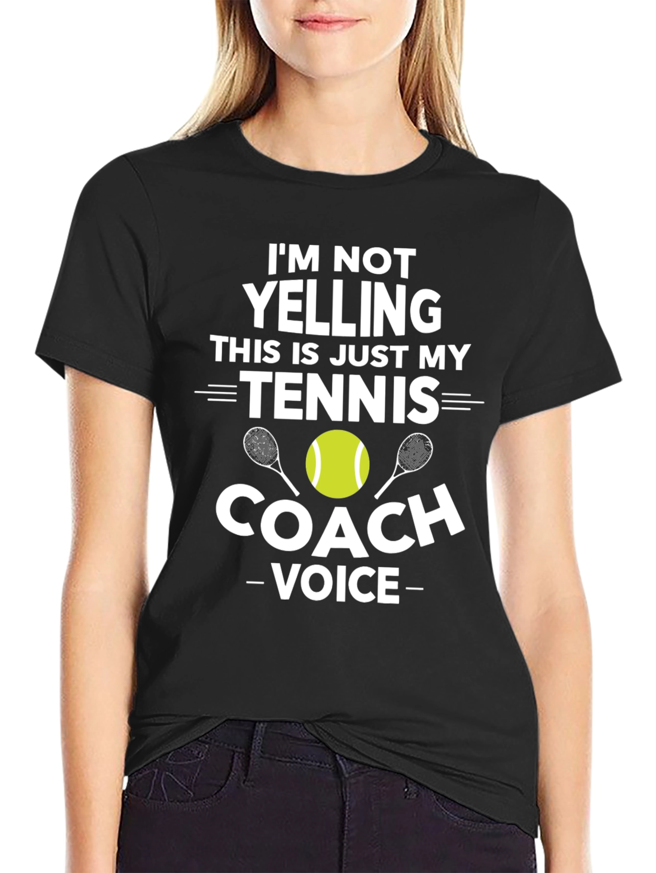 Tennis Coach Voice T-Shirt - Funny Sports Tee