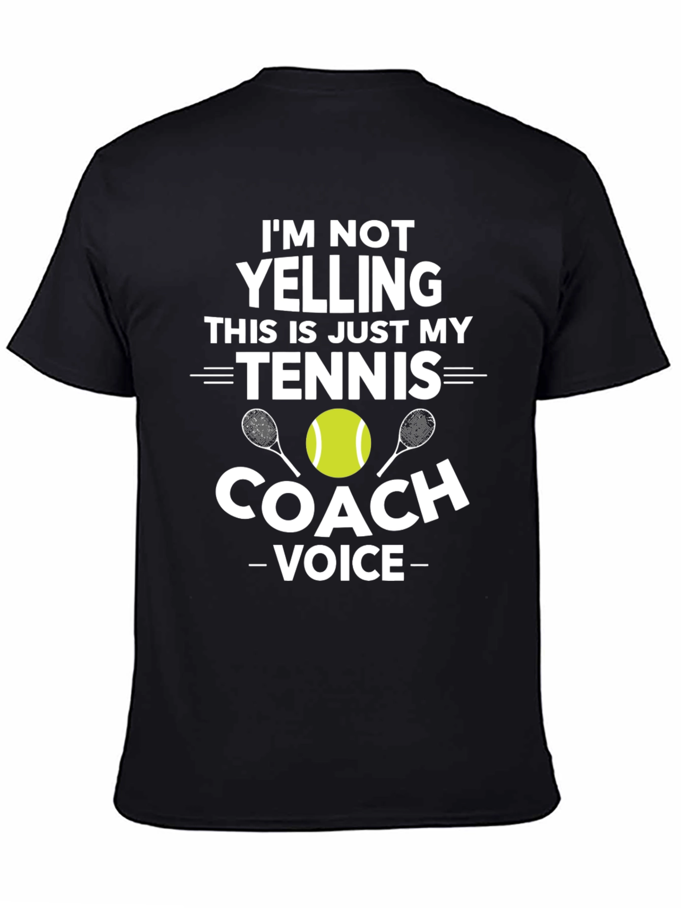 Tennis Coach Voice T-Shirt - Funny Sports Tee