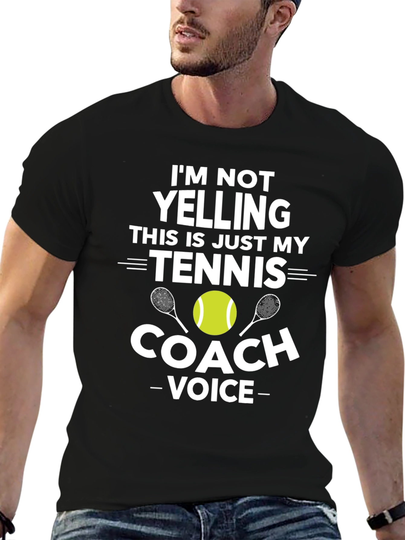 Tennis Coach Voice T-Shirt - Funny Sports Tee