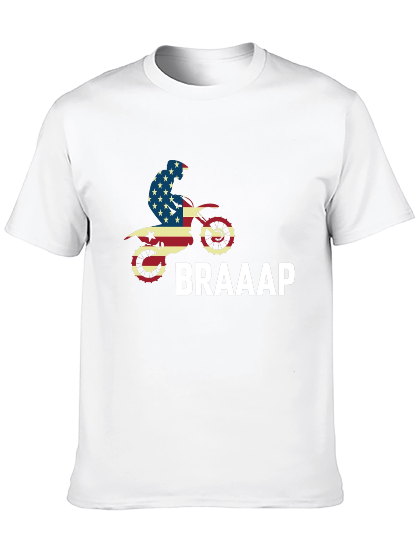 USA Motocross Dirt Bike T-Shirt - BRAAAP