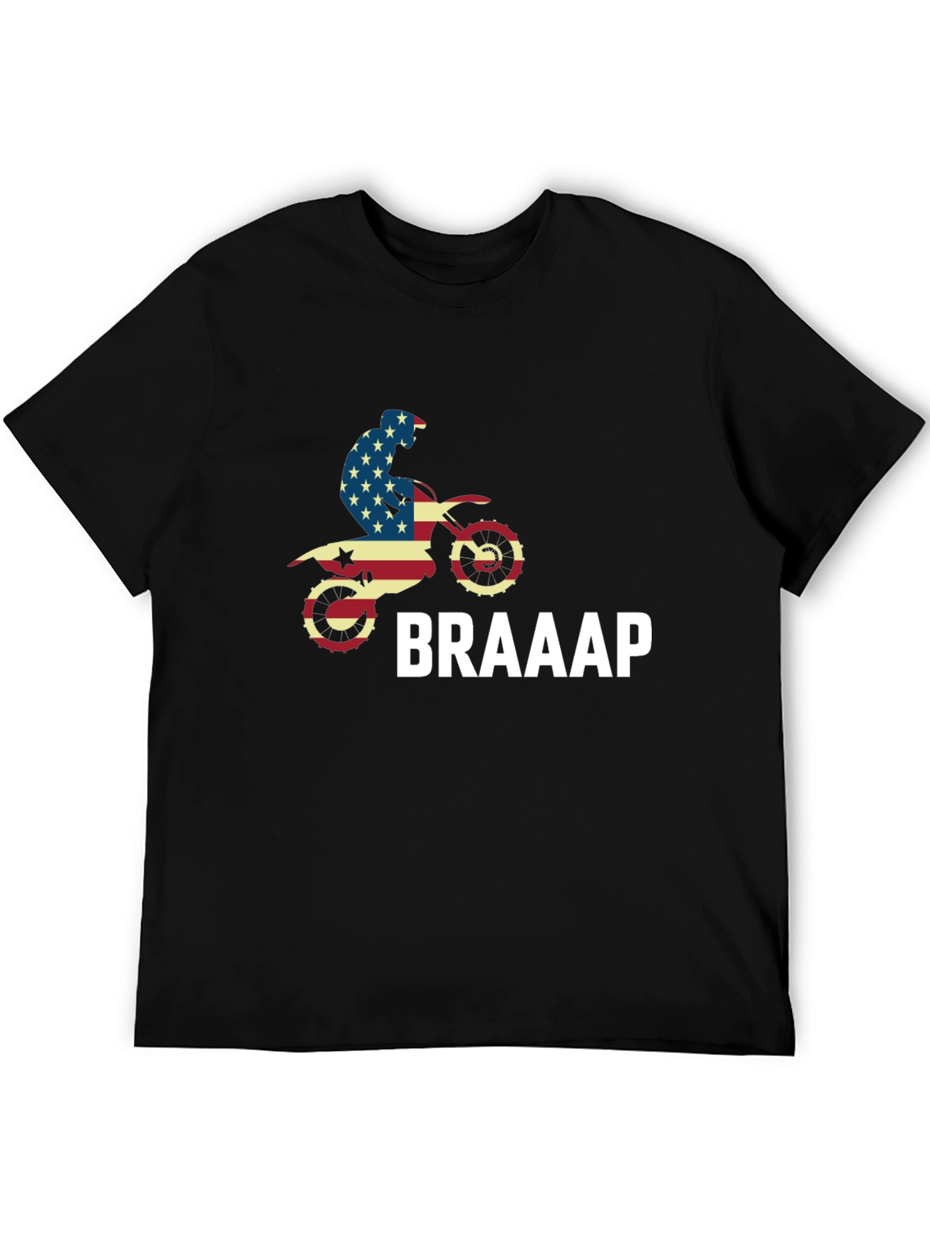 USA Motocross Dirt Bike T-Shirt - BRAAAP