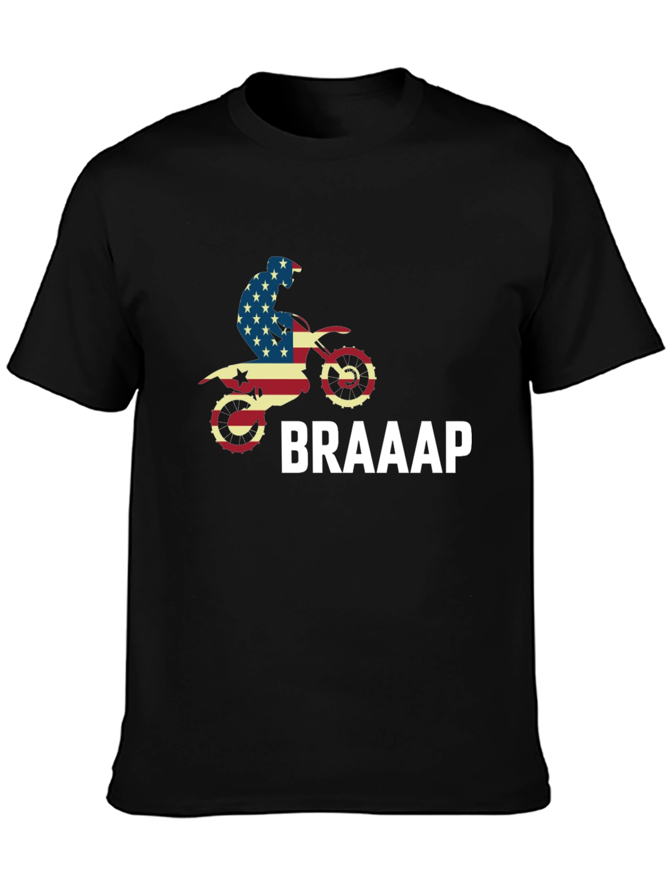 USA Motocross Dirt Bike T-Shirt - BRAAAP