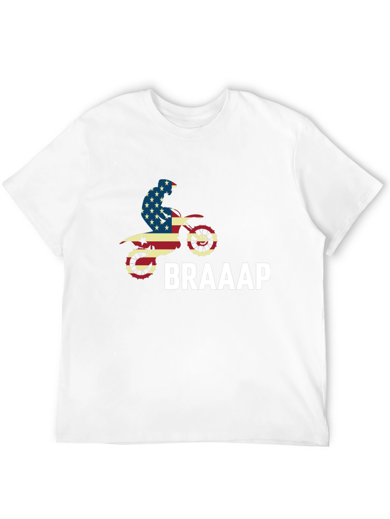 USA Motocross Dirt Bike T-Shirt - BRAAAP