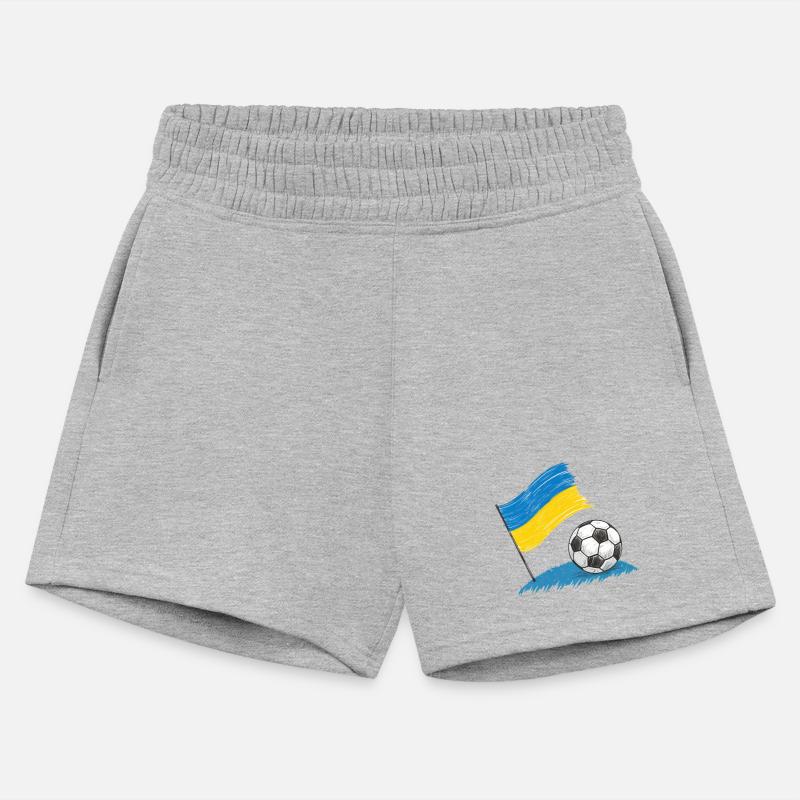 Ukraine flag and crayon-style soccer ball