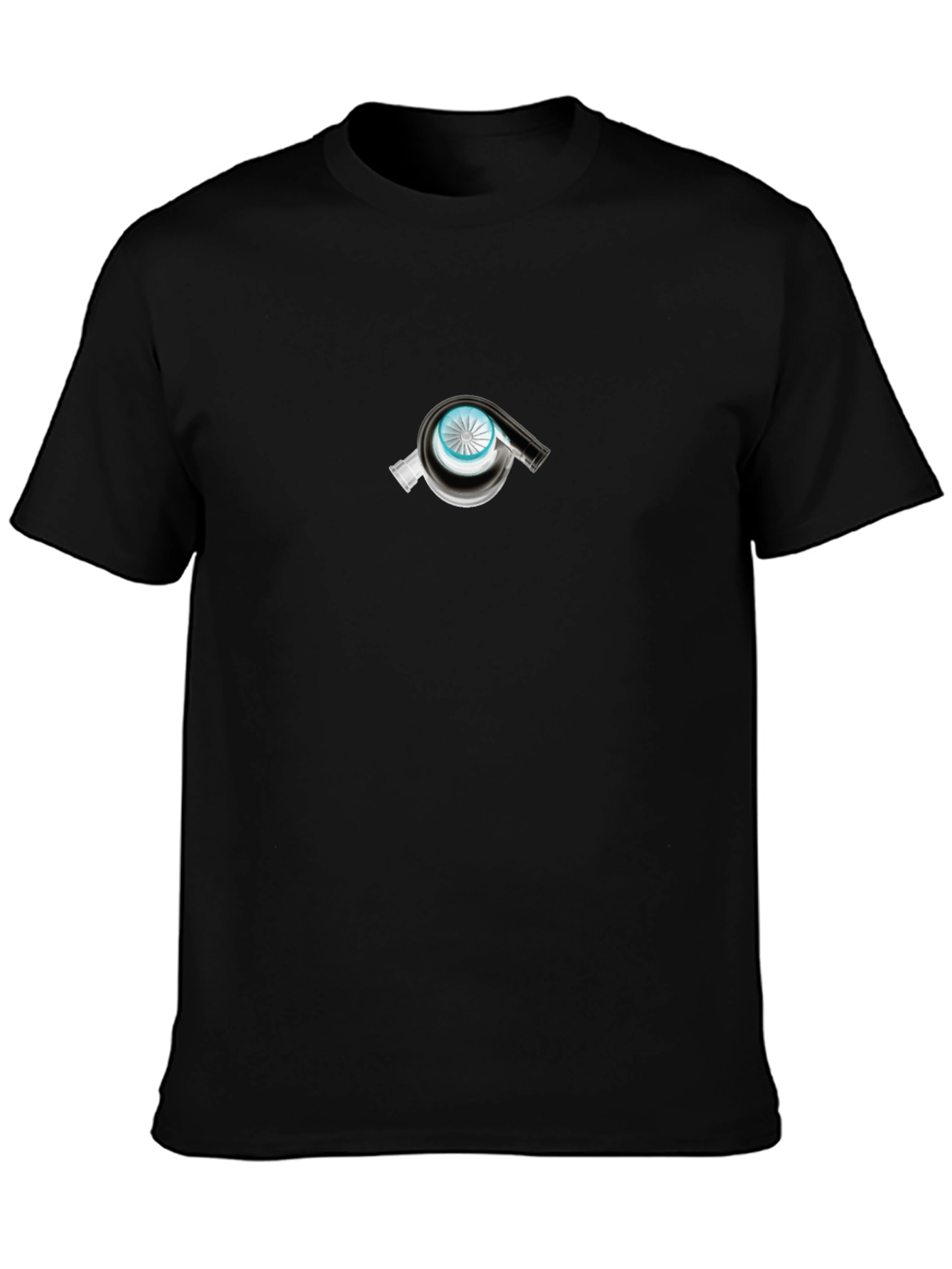 Turbo Graphic Tee - Black Cotton T-Shirt