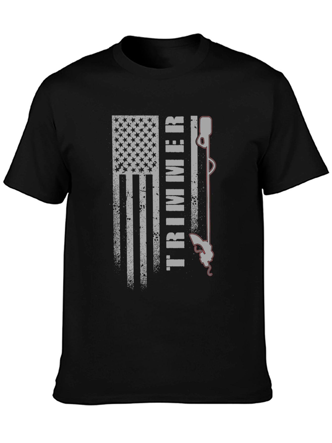 American Flag Trimmer Graphic Tee - Patriotic