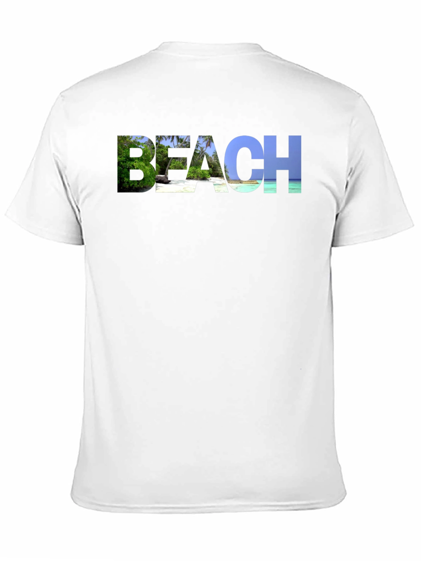 Beach Graphic Black T-Shirt