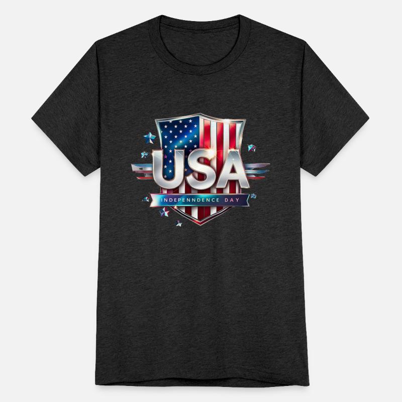 USA Independence Day Shield Logo