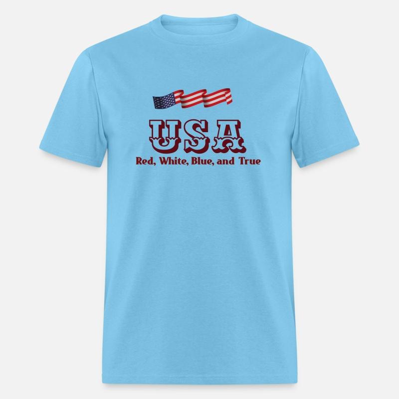usa no. 1 Red, White, Blue, and True, t shirt