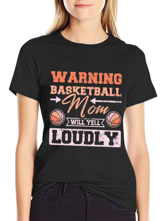 Warning Basketball Mom T-Shirt