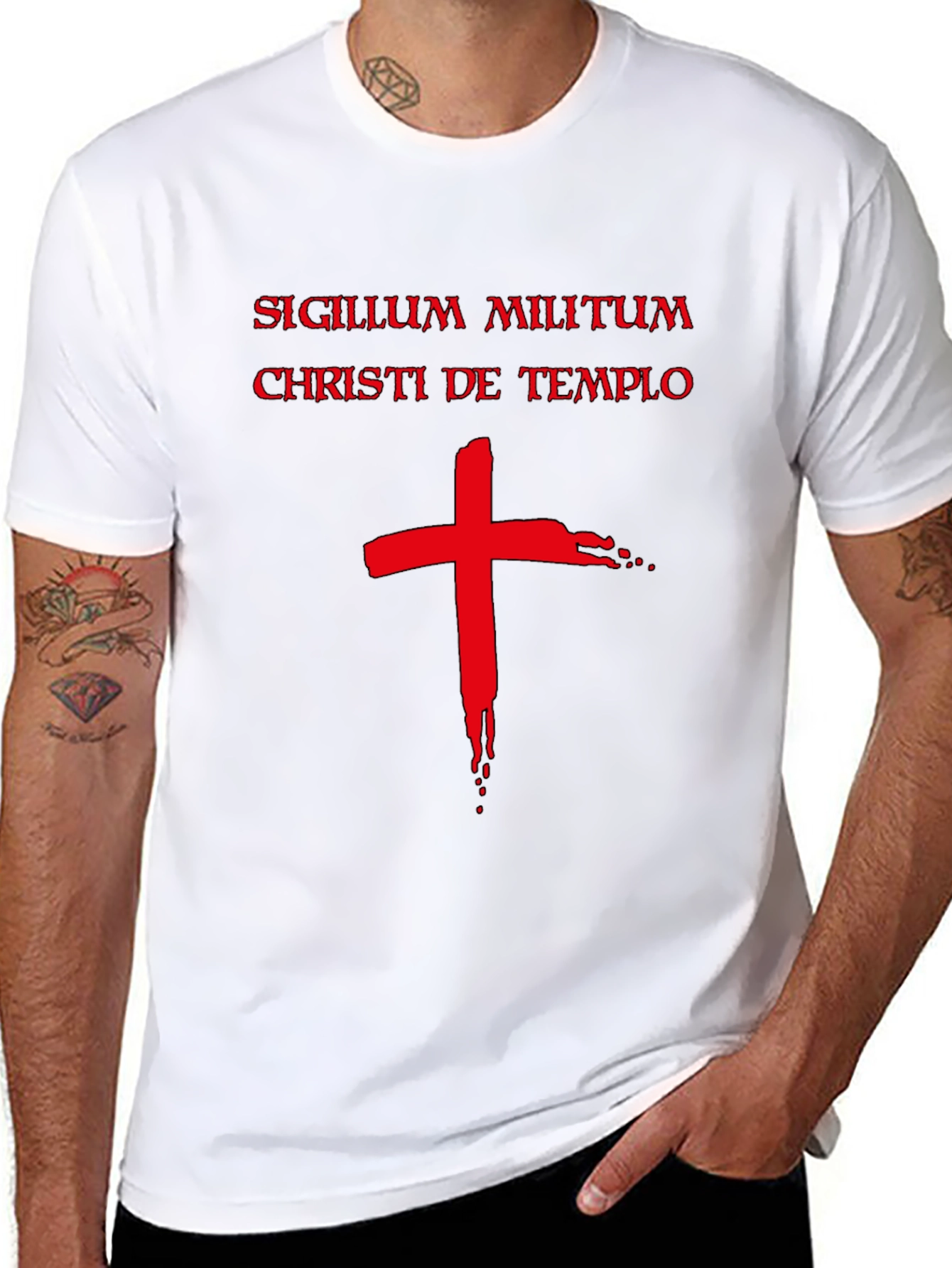 Templar Knight T-Shirt - Crusader Cross Graphic Tee