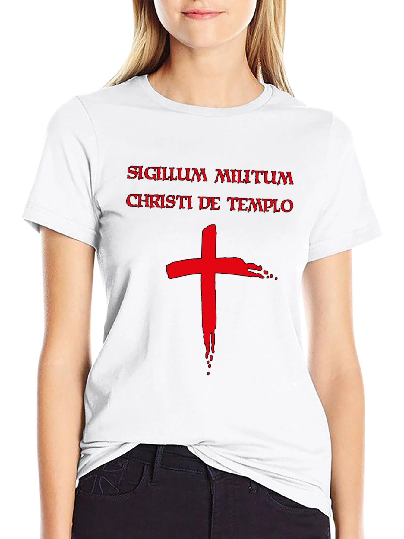 Templar Knight T-Shirt - Crusader Cross Graphic Tee