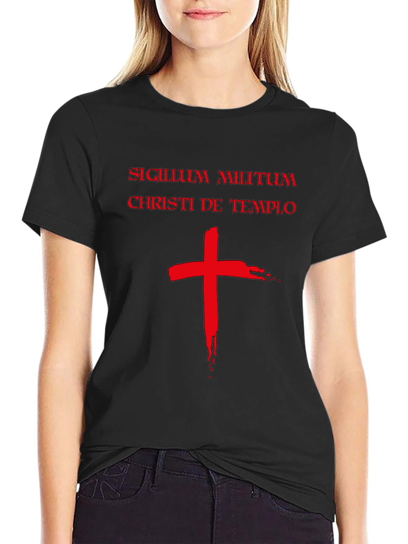 Templar Knight T-Shirt - Crusader Cross Graphic Tee