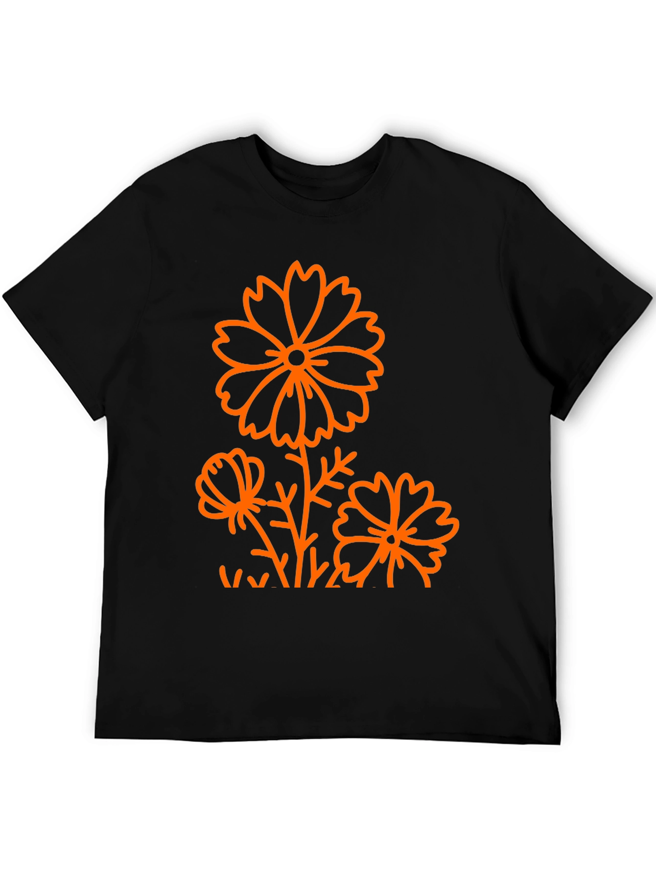 Black Floral Graphic Tee