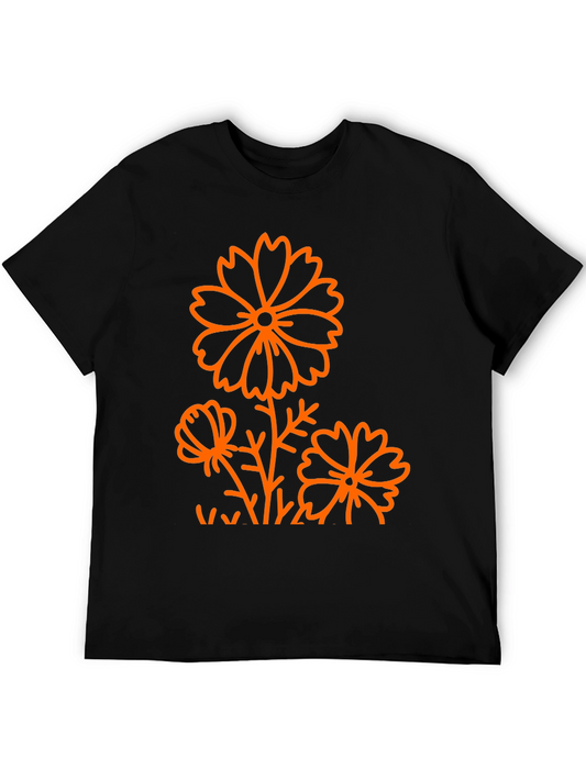 Black Floral Graphic Tee