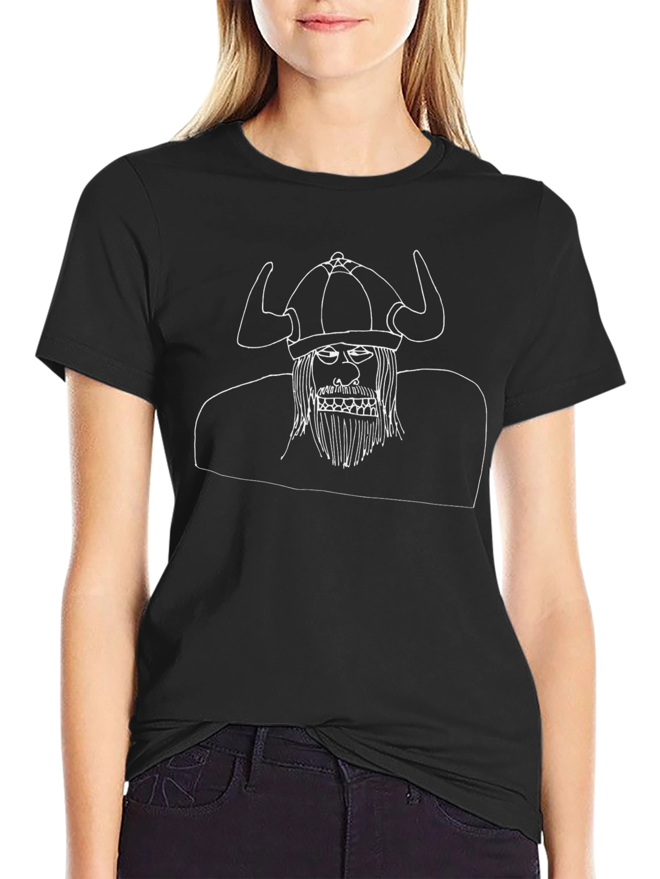 Viking Graphic T-Shirt - Black