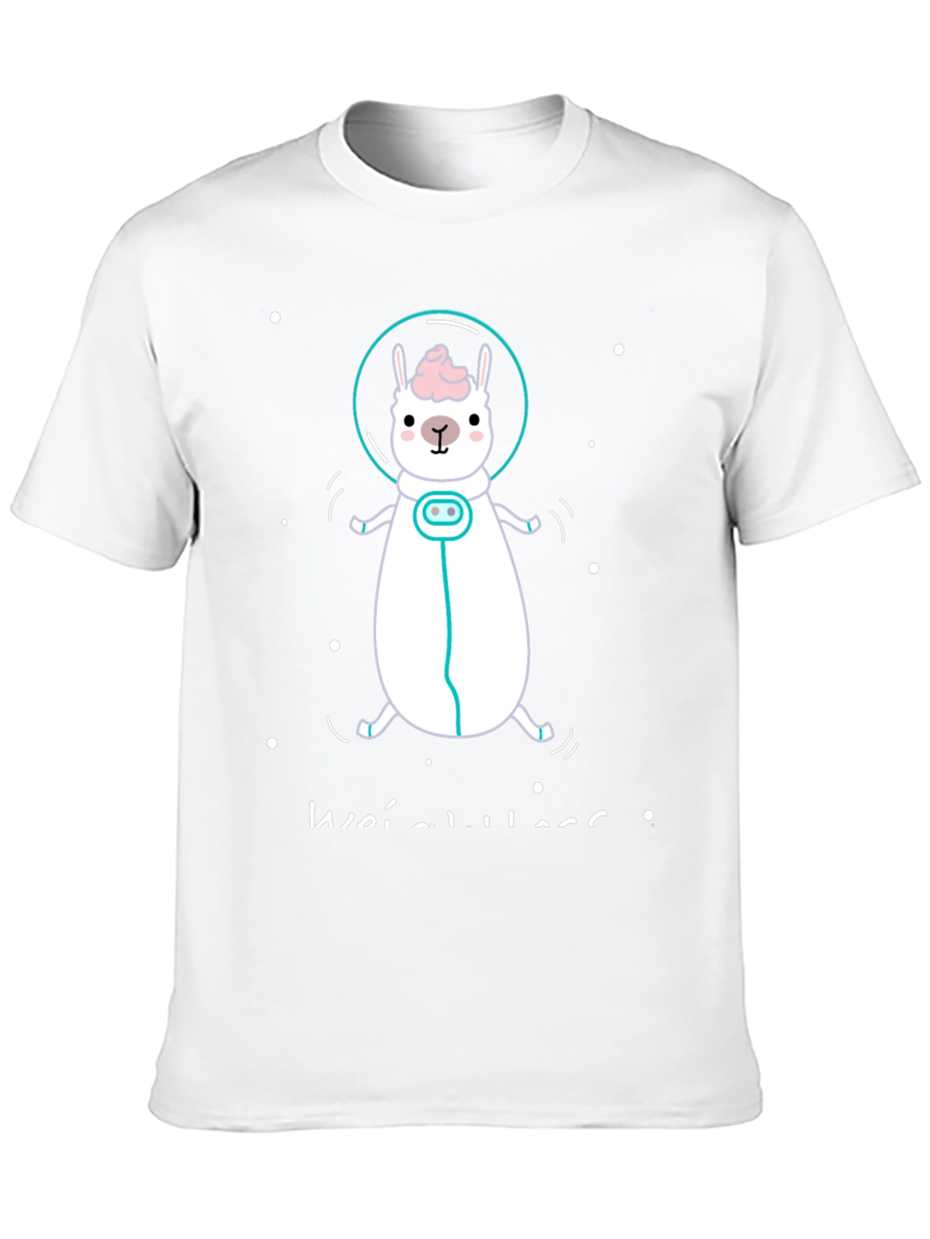 Astronaut Llama Graphic Tee - Black