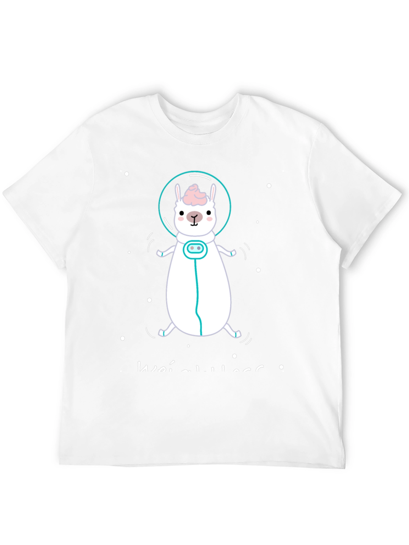 Astronaut Llama Graphic Tee - Black