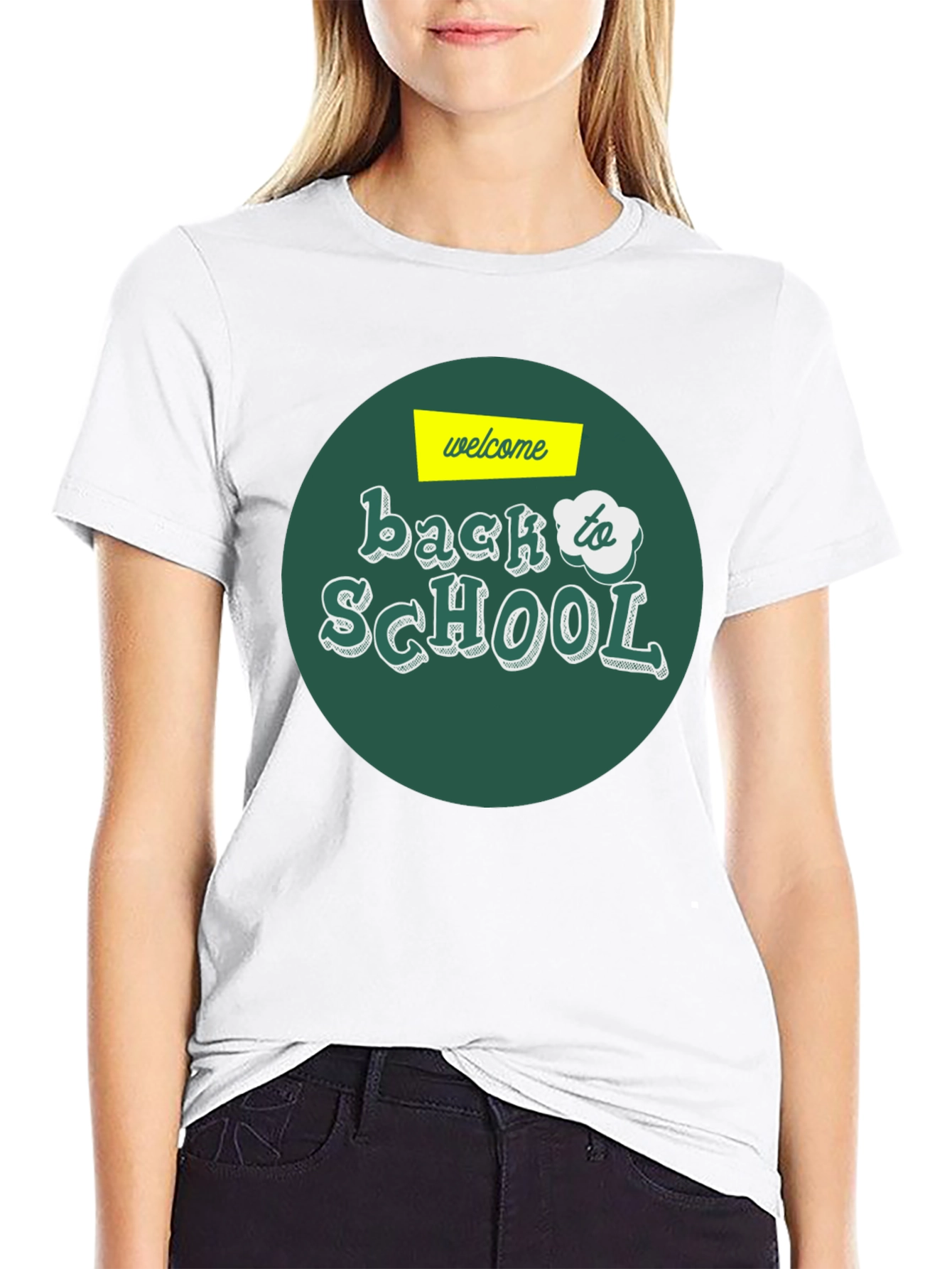 Welcome Back to School Graphic Tee - Black T-Shirt