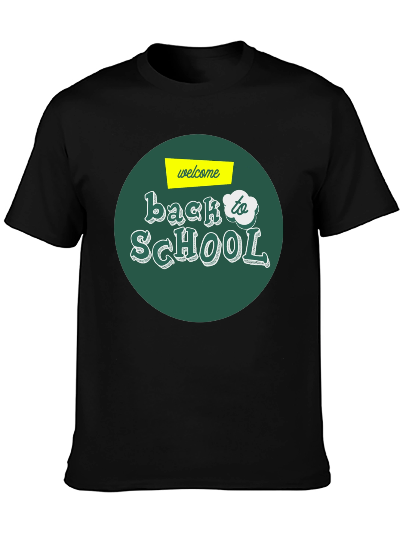 Welcome Back to School Graphic Tee - Black T-Shirt