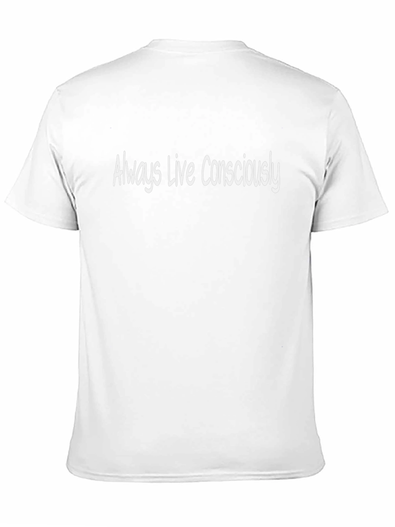 Always Live Consciously Black T-Shirt