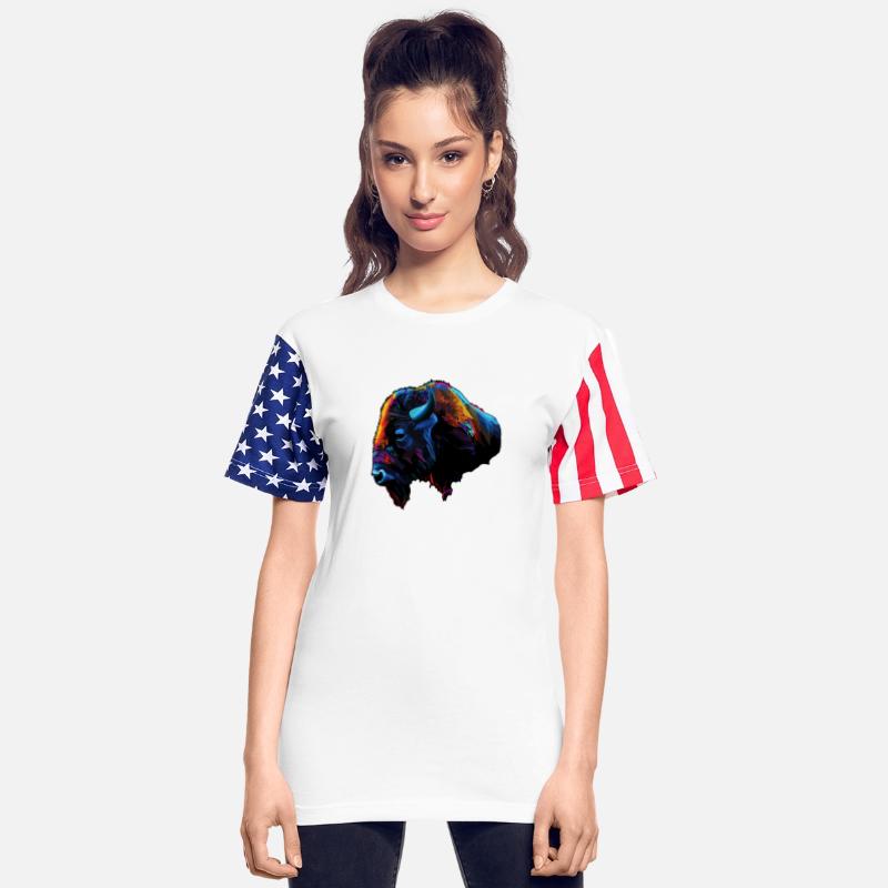 Vibrant Bison Portrait