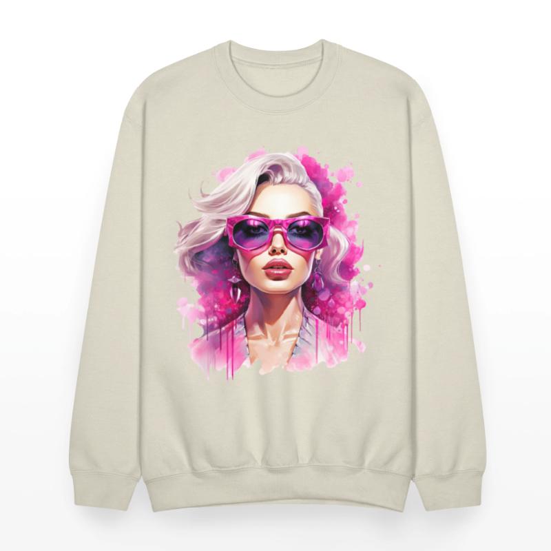 Vibrant Femme with Pink Sunglasses