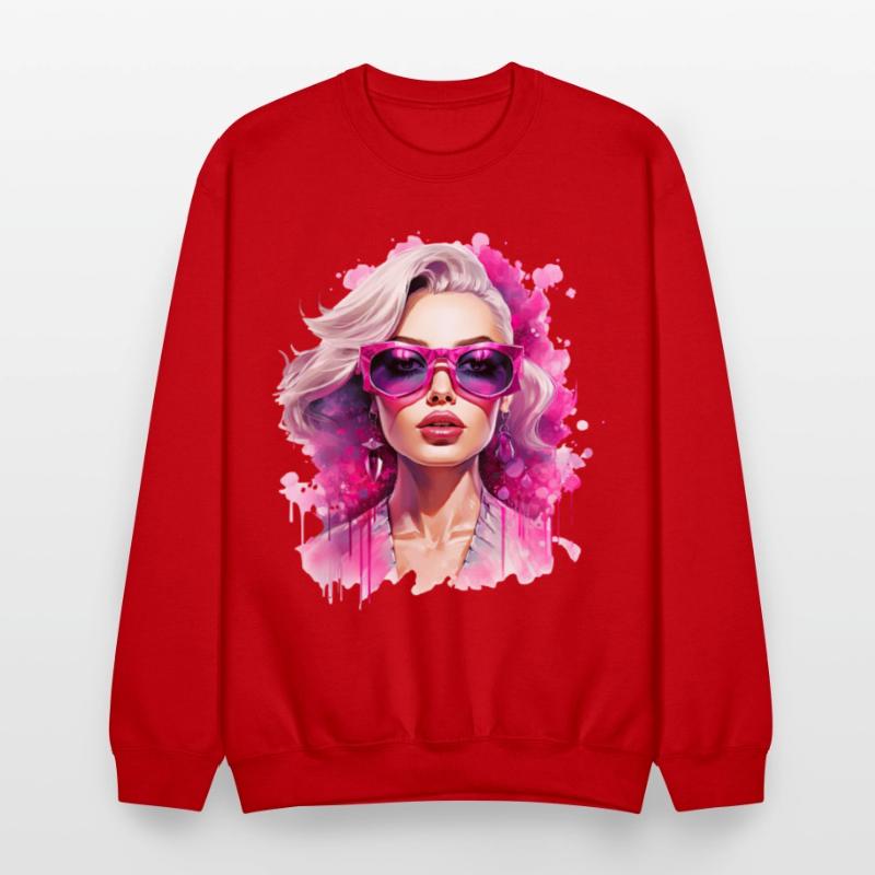 Vibrant Femme with Pink Sunglasses